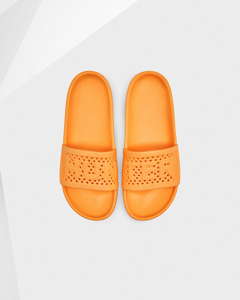 Womens Hunter Original Lightweight Moulded - Slides Orange - 2438-OPNUG